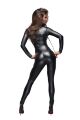 Комбинезон Noir Handmade F162 Powerwetlook overall with leash and two-way zipper, 3XL, мокрый эффект