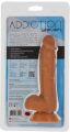 Фаллоимитатор ADDICTION Steven 7.5" Silicone Dong Caramel, вибропуля в подарок
