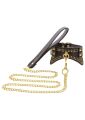 Нашийник із заклепками та повідцем Taboom Vogue Studded Collar and Leash, веганська шкіра, чорний