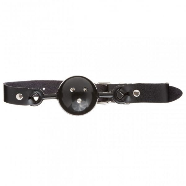 Кляп из кожи Loveshop Latex Comfort BREATHABLE BALL GAG BLACK