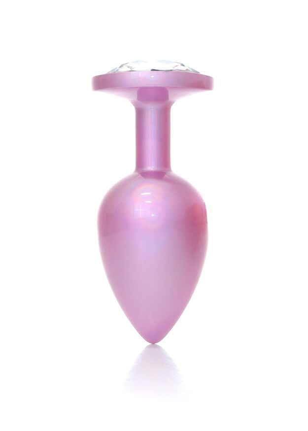 Анальна пробка - Jewellery Pearl Pink Plug Clear L