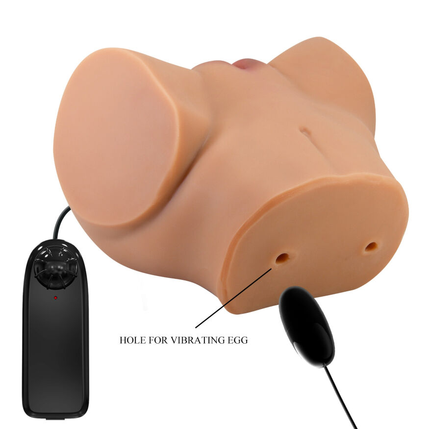 Мастурбатор вагина-анус с вибрацией Crazy Bull - Emilia Latinos soft skin, BM-009245Z-1