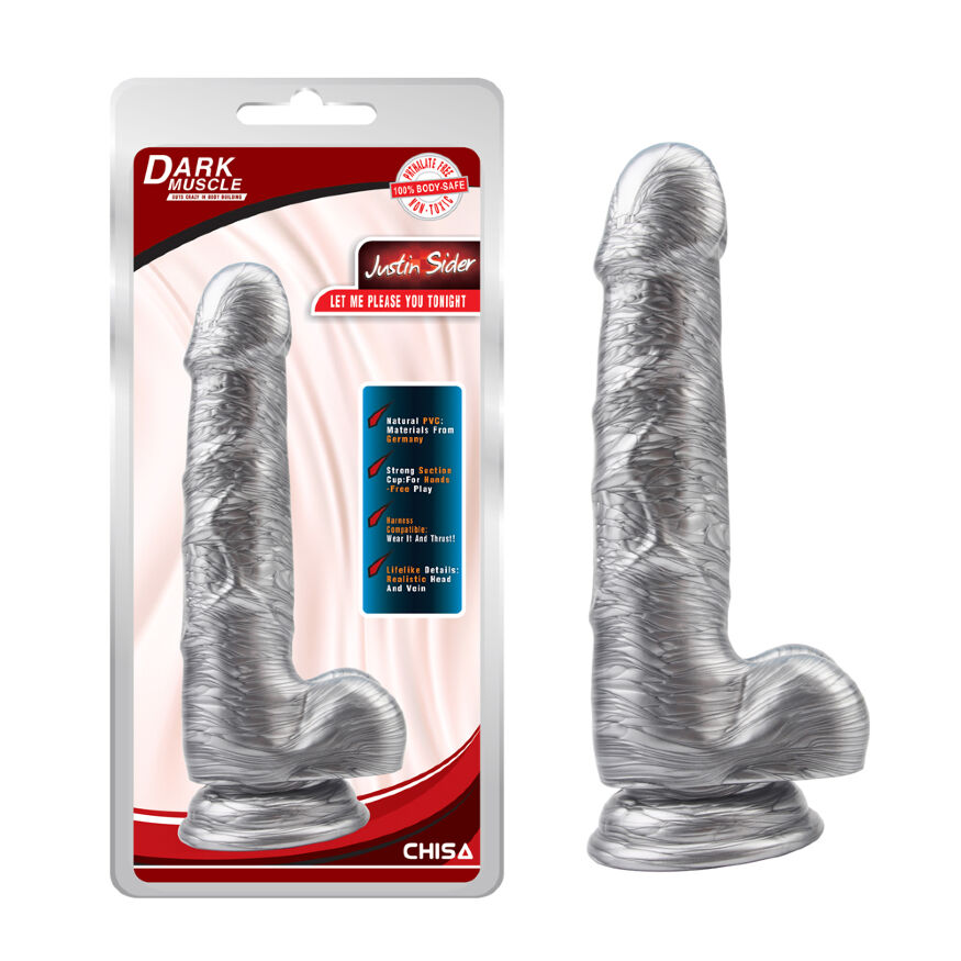 CH58840 Фаллоиммитатор Chisa Justin Sider Silver Dark Muscle