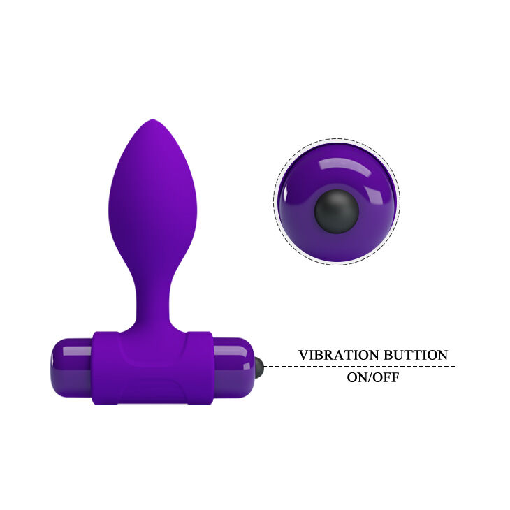 Анальная пробка - Pretty Love Vibra Butt Plug Purple