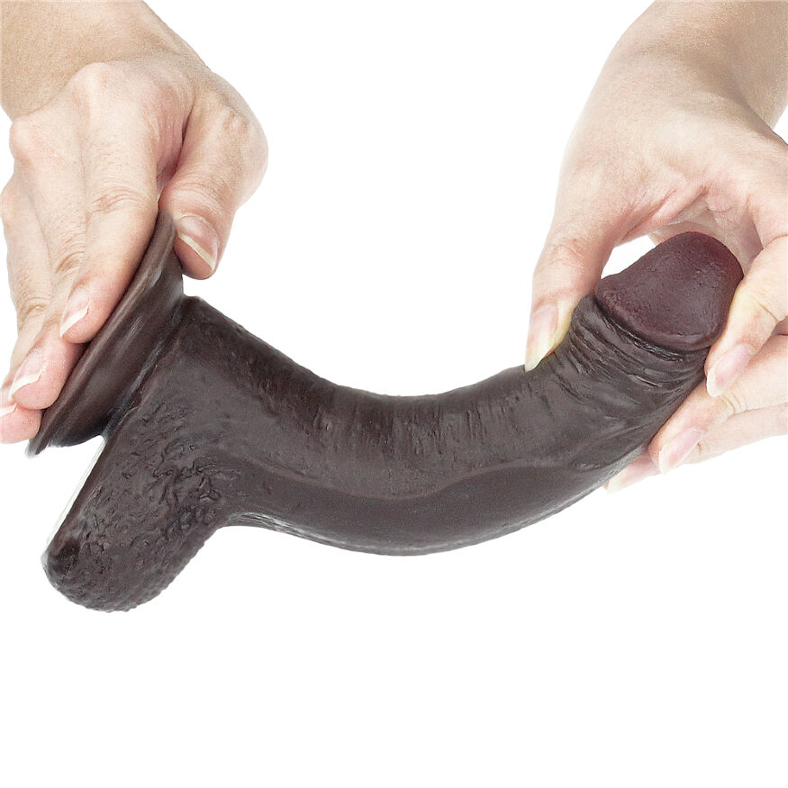 Фалоімітатор з рухомою шкірою - Sliding-Skin Dual Layer Dong 7" Black