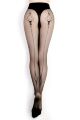 Колготки Ballerina's Secret с изящным орнаментом (20 den) черные, S/M