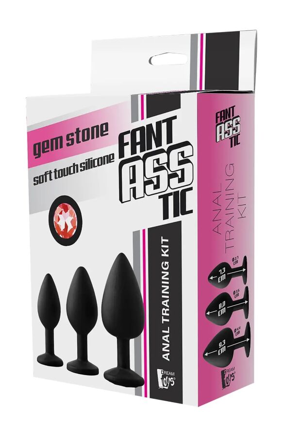 Набір анальних пробок Dream Toys Fantasstic Red Stone