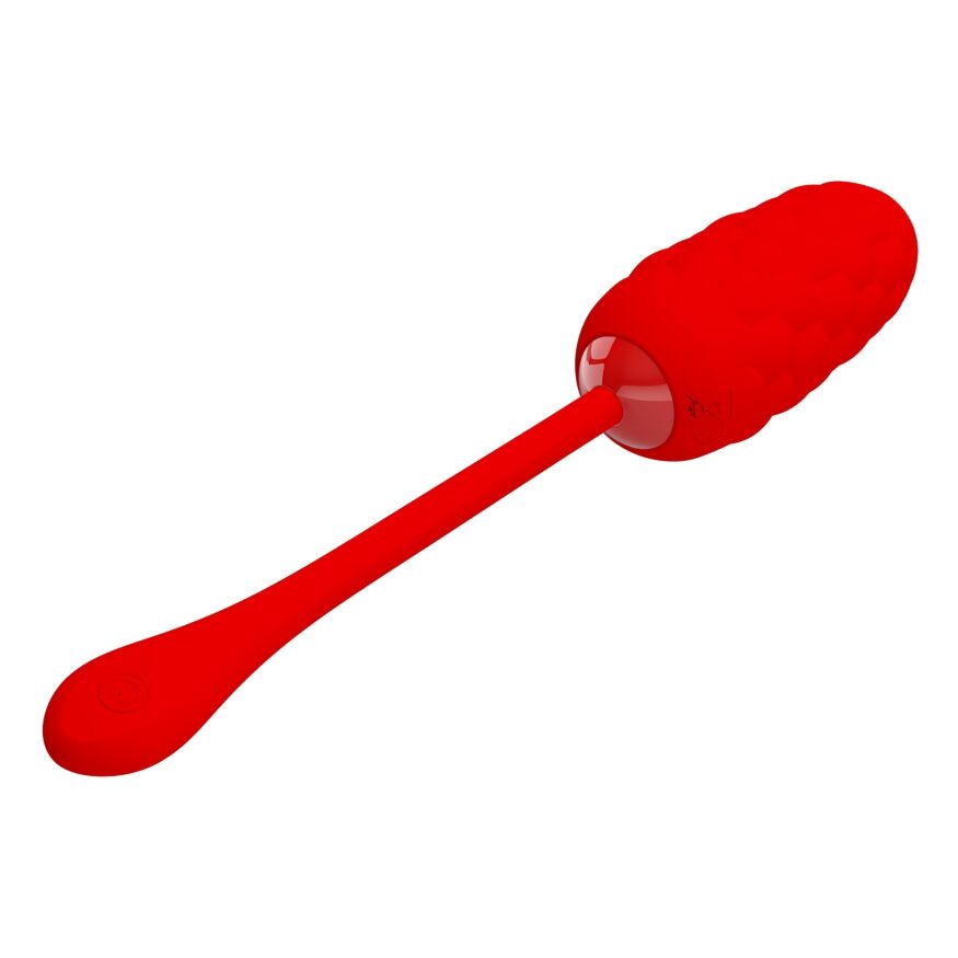 Виброяйцо с рельефным дизайном Pretty Love - MARINA EGG Red, BI-014708-2