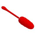 Виброяйцо с рельефным дизайном Pretty Love - MARINA EGG Red, BI-014708-2
