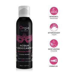 Масажна пінка Orgie  -  Acqua Croccante Passion Fruit (150 мл), ефект бульбашок, що лопаються