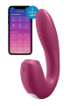 Двойной смарт вибратор с вакуумной стимуляцией Satisfyer Sunray Connect App Berry