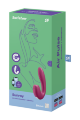 Двойной смарт вибратор с вакуумной стимуляцией Satisfyer Sunray Connect App Berry