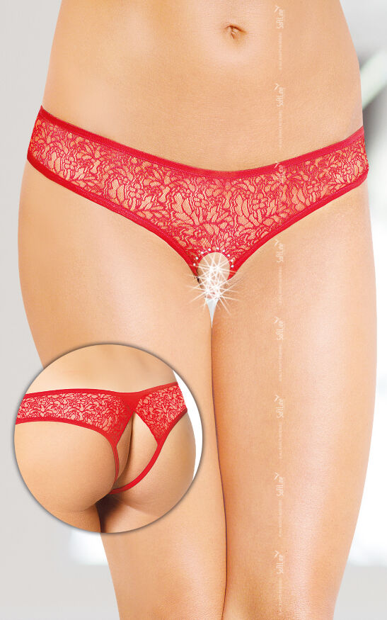 Женские стринги - G-String 2446, red - S/M