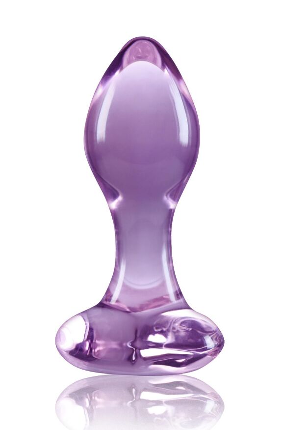 Стеклянная пробка NS Novelties CRYSTAL HEART PURPLE