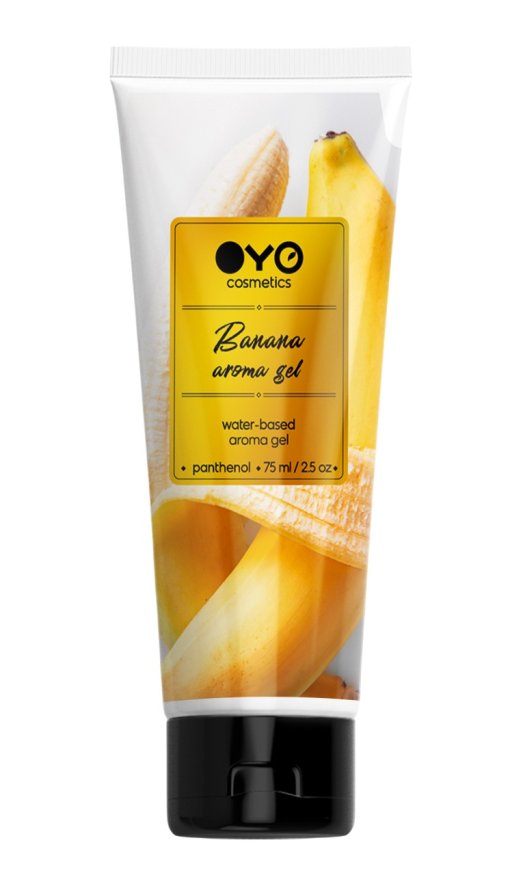 Универсальный ароматизированный увлажняюший гель-лубрикант OYO - Banana aroma gel, 75 ml.