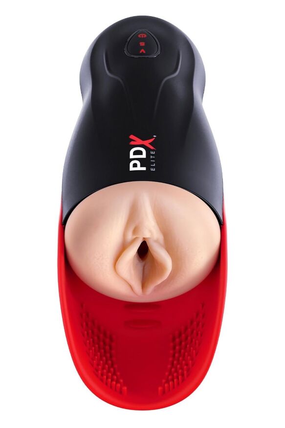 Вибромастурбатор вагина в колбе Pipedream PDX Elite Fuck-O-Matic черный, 27 см