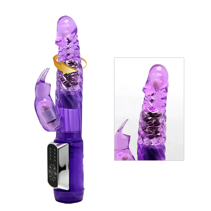 Вібратор із стимулятором клітора та функцією ротації BAILE - ENTHUSTASM COWBOY, 4 rotation functions 12 vibration functions, BW-037302