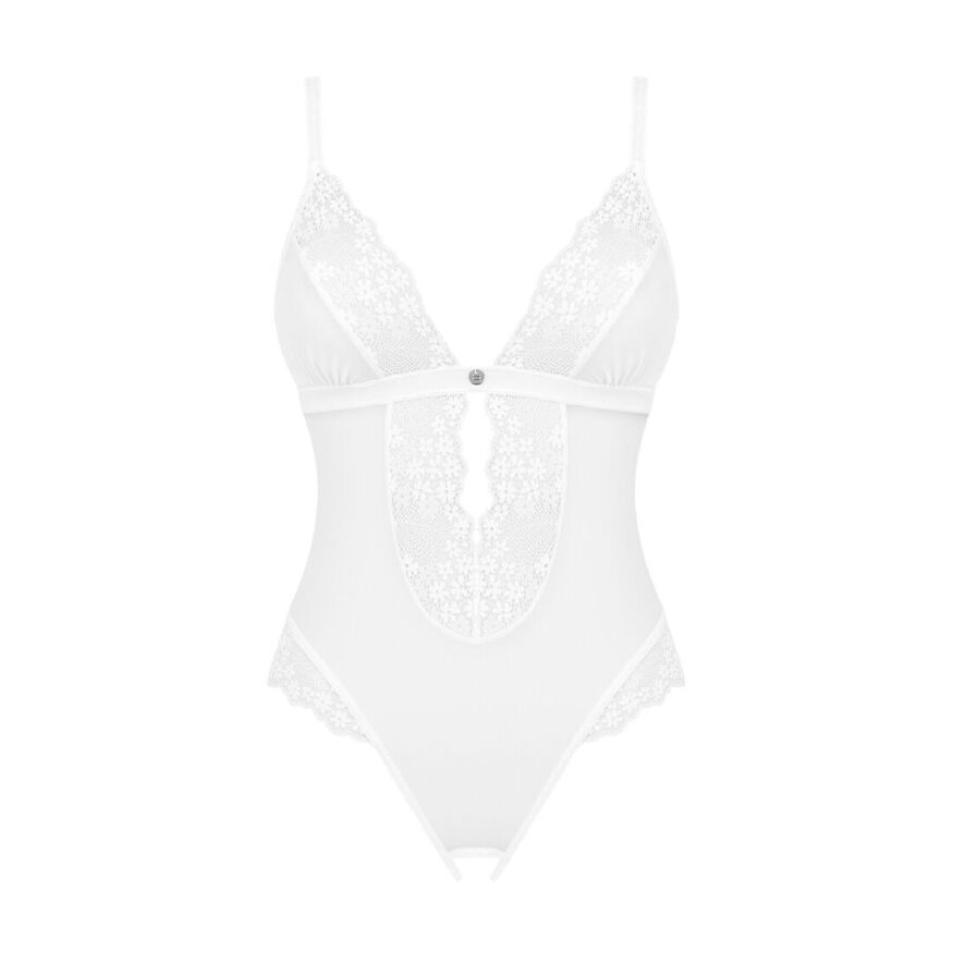 Соблазнительный тедди с открытой промежностью Obsessive Heavenlly crotchless teddy M/L
