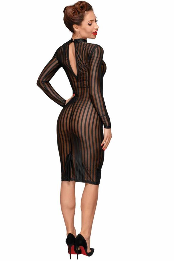 Платье с мокрым эффектом Noir Handmade F182 Classic dress made of elastic tulle, S