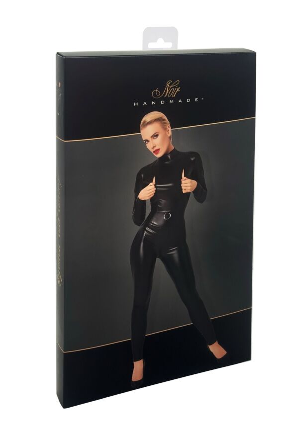 Комбинезон Noir Handmade F319 Caged, L, под латекс, длинный рукав, с доступом, кольцо на поясе