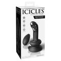Стеклянный вибратор для точки G Icicles No 84 with Rechargeable Vibrator &amp; Remote
