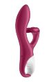 Вибратор кролик с тройным отростком Satisfyer Embrace me Berry, 2 мотора