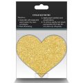 Набор из 2-х пар пестисов в форме сердца NS Novelties Pretty Pasties Glitter Hearts, черный/золотой