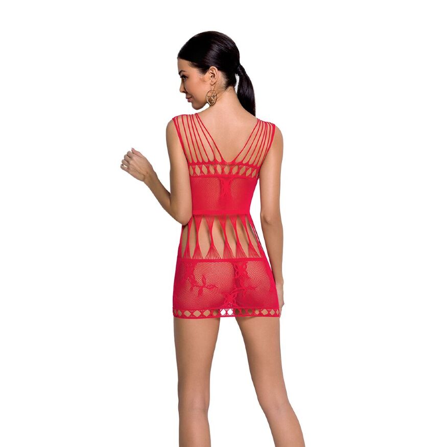 Бодистокинг — мини-платье с бабочками Passion BS090 red