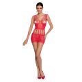 Бодистокинг — мини-платье с бабочками Passion BS090 red