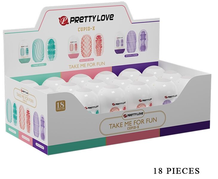 Набор из 18 шт мастурбаторов Pretty Love - Cupid-X, BI-014931H