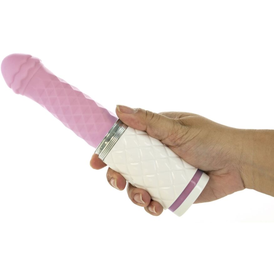 Роскошный вибратор-пульсатор с присоской Pillow Talk - Feisty Thrusting Vibrator Pink (мятая упаковка!!!)