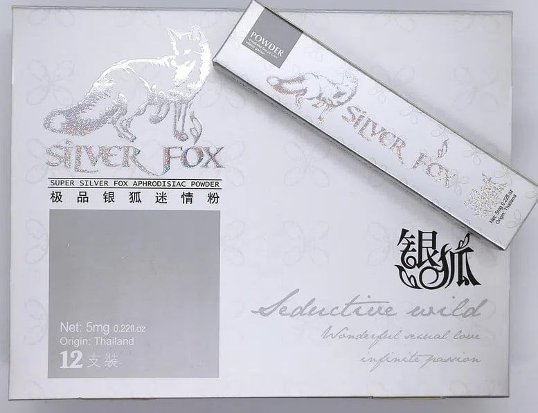 Возбуждающий порошок для женщин Silver fox, Серебренная Лиса (по 1шт)