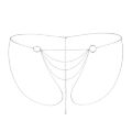 Ланцюжок-трусики Bijoux Indiscrets Magnifique Bikini Chain прикраса для тіла, Silver