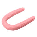Подвійний фалоімітатор - Hi-Basic Flexible Double Dong Flesh