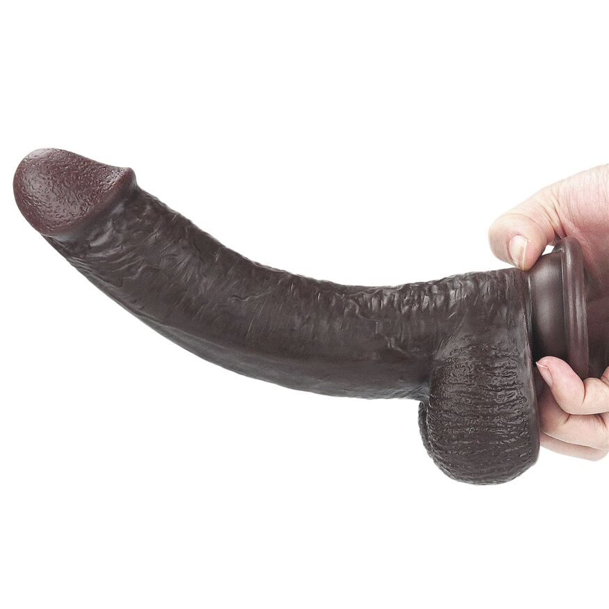 Фалоімітатор з рухомою шкірою - Sliding-Skin Dual Layer Dong 9" Black