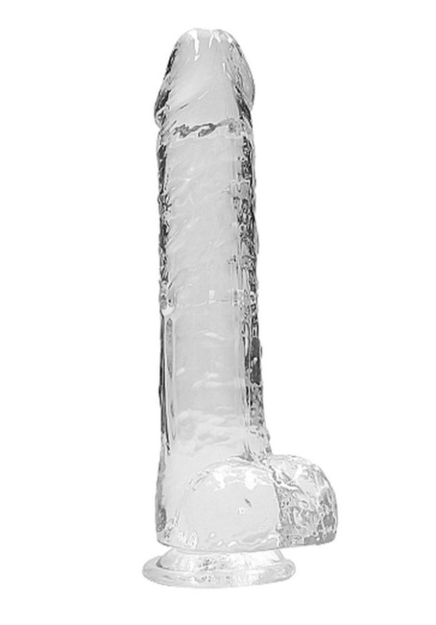 Фалоімітатор - Realrock Dildo With Balls 9'/23 см Transparent