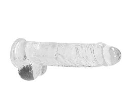 Фалоімітатор - Realrock Dildo With Balls 9'/23 см Transparent