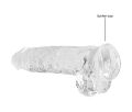 Фалоімітатор - Realrock Dildo With Balls 9'/23 см Transparent