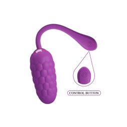 Віброяйце з рельєфним дизайном Pretty Love - MARINA EGG Purple, BI-014708-3