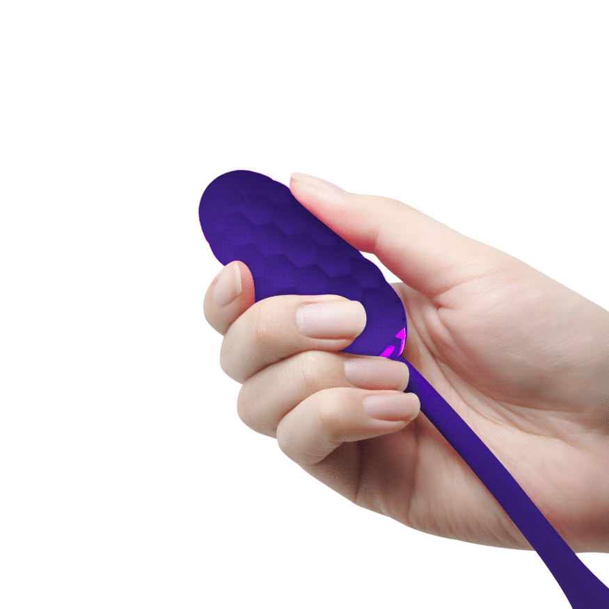 Віброяйце з рельєфним дизайном Pretty Love - MARINA EGG Purple, BI-014708-3