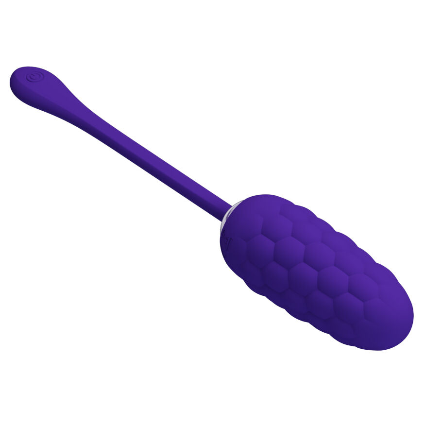 Віброяйце з рельєфним дизайном Pretty Love - MARINA EGG Purple, BI-014708-3