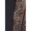 (SALE) Сорочка приталенная с чашечками ZOJA CHEMISE black 4XL/5XL - Passion, трусики
