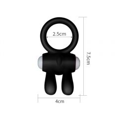Ерекційне кільце - Power Clit Cockring Rabbit Black