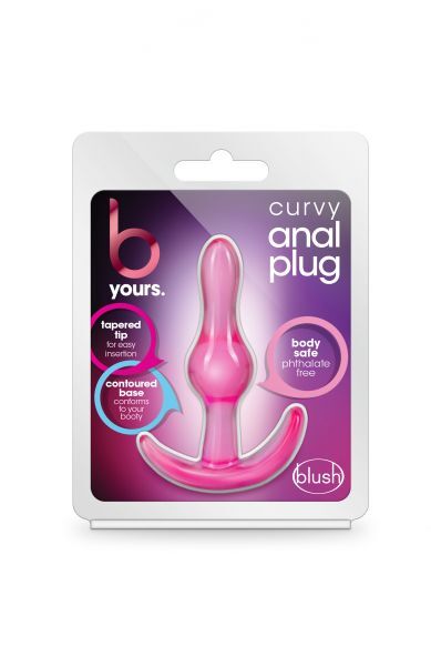 T331512 Анальный плаг B YOURS CURVY ANAL PLUG PINK
