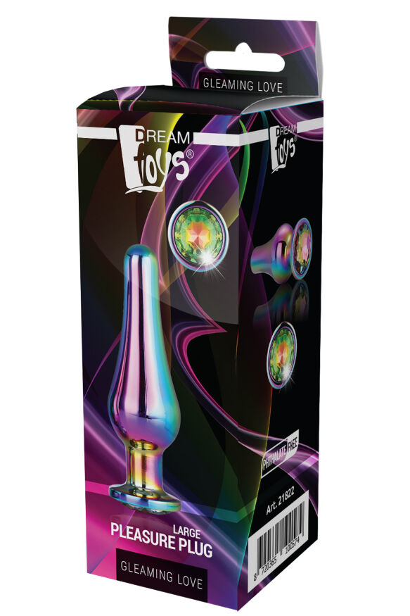DT21822 Анальная пробка конической формы Dream Toys GLEAMING LOVE COLOURED PLEASURE PLUG L