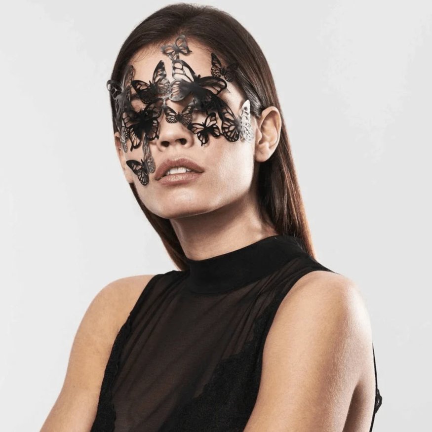 Вінілова маска SYBILLE від Bijoux Indiscrets, чорна