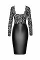 Плаття, F295 Noir Handmade Euphoria з мереживним верхом, вінілове, чорне, розмір M
