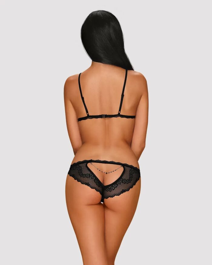 Комплект білизни - Obsessive Millagro Set Black - S/M