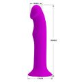 Стильний вібратор оснащенний опцією пульсації - Pretty Love Murray Vibrator Purple