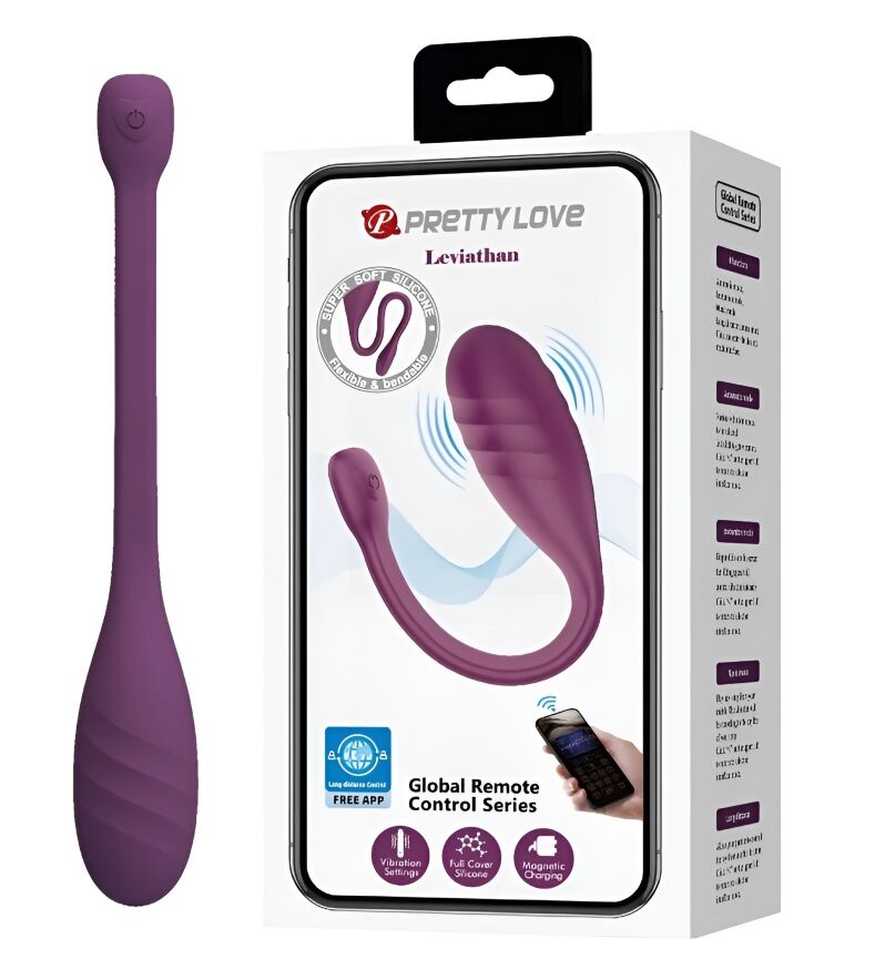 Віброяйце кероване смартфоном Pretty Love - LEVIATHAN Mobile APP, BI-300103HP